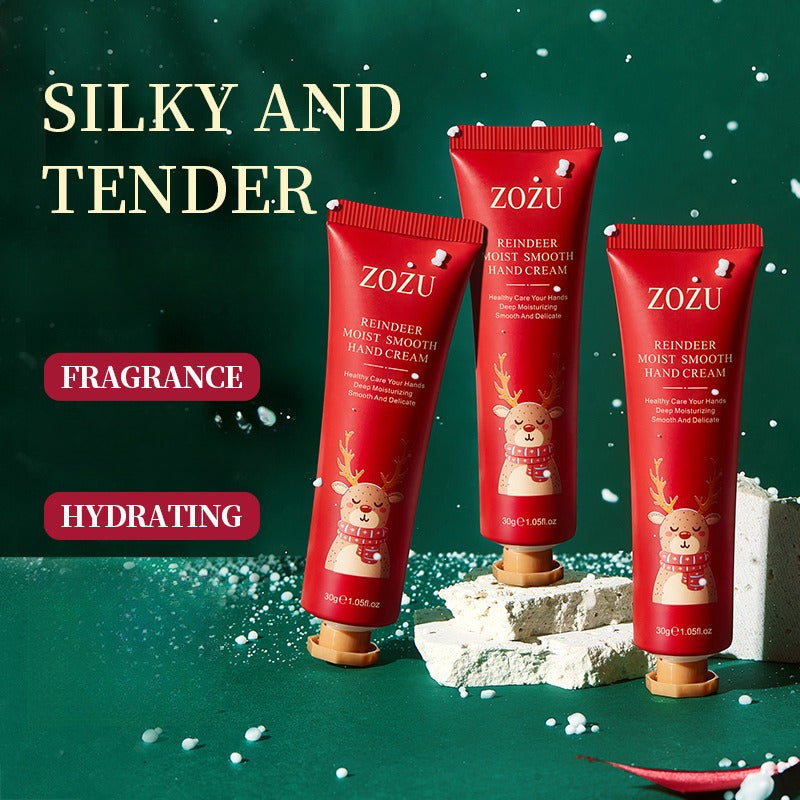 Christmas Hand Cream Christmas Gift Travel Essential Moisturizing and Hydrating Non-greasy Anti-cracking Small Size Portable Model Can Be Placed in Socks
