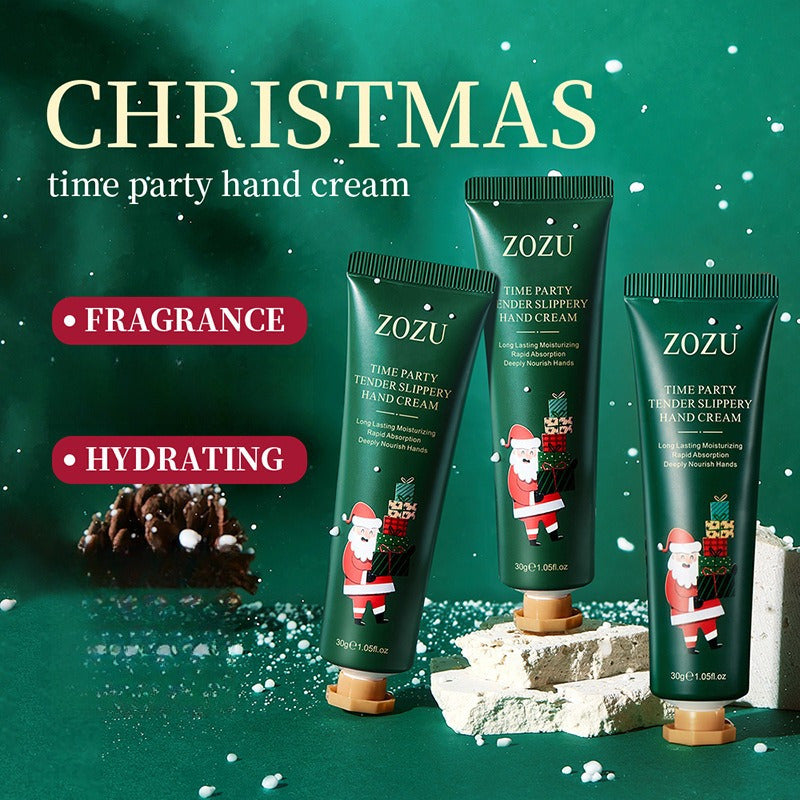 Christmas Hand Cream Christmas Gift Travel Essential Moisturizing and Hydrating Non-greasy Anti-cracking Small Size Portable Model Can Be Placed in Socks