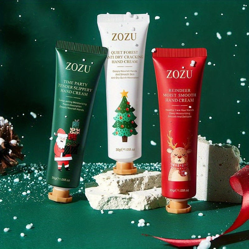 Christmas Hand Cream Christmas Gift Travel Essential Moisturizing and Hydrating Non-greasy Anti-cracking Small Size Portable Model Can Be Placed in Socks