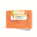 Carrot Extract Essence Deep Cleaning with Scrub Soap Handmade Soap Moisturizing Skin, Cleansing, Removing Makeup, Bathing And Cleaning Soap, Holiday Gifts And Gifts