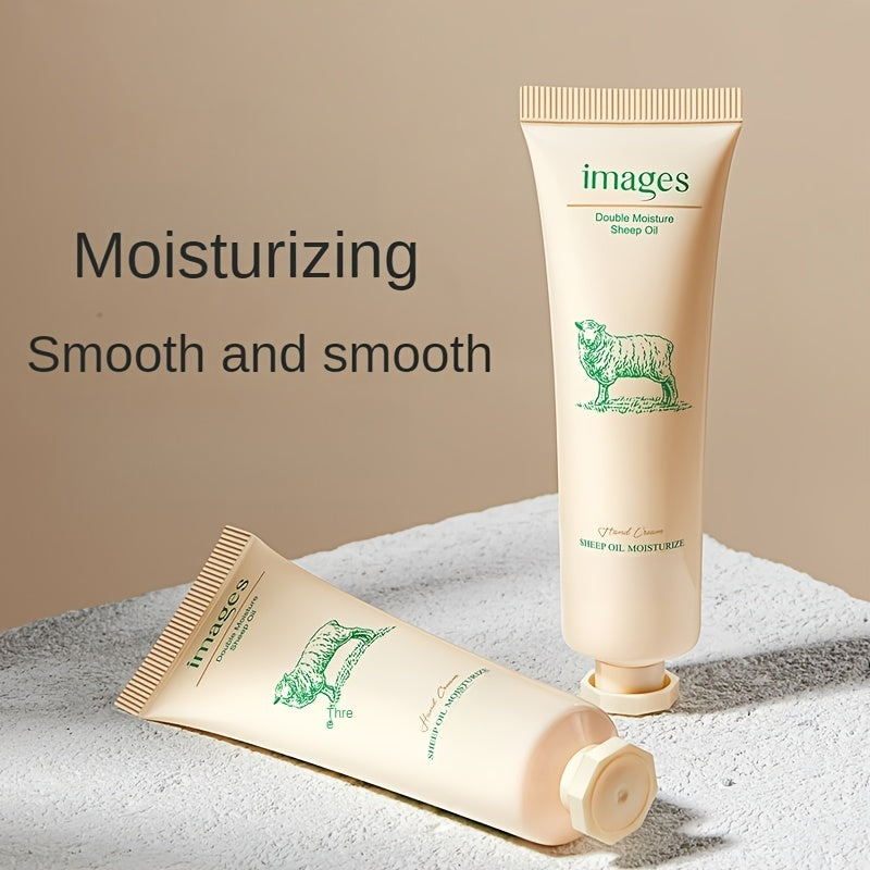 3pcs Sheep Oil Hand Cream Moisturizes And Nourishes The Skin, Leaving It Refreshed And Non Greasy. It Cares for The Smooth And Moisturized Skin, As Well As Dry And Cracked Hands. It Is Essential for Traveling with Small