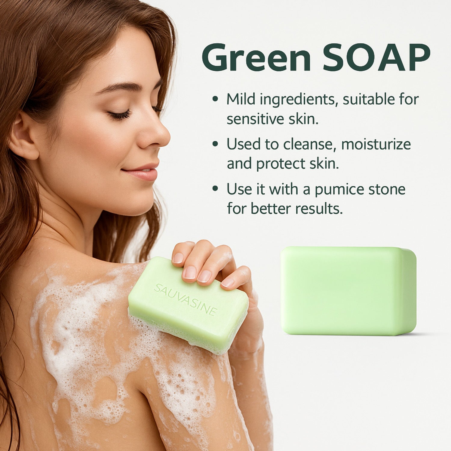 Set of 4 Tea Tree Oil Cleansing Soaps with a Refreshing Scent, Designed to Avoid Dryness Post-Wash, Ideal for a Moisturizing Formula for All Skin Types, Alleviates Seasonal Dryness, Perfect for Daily Use in Bathing And Facial Cleansing