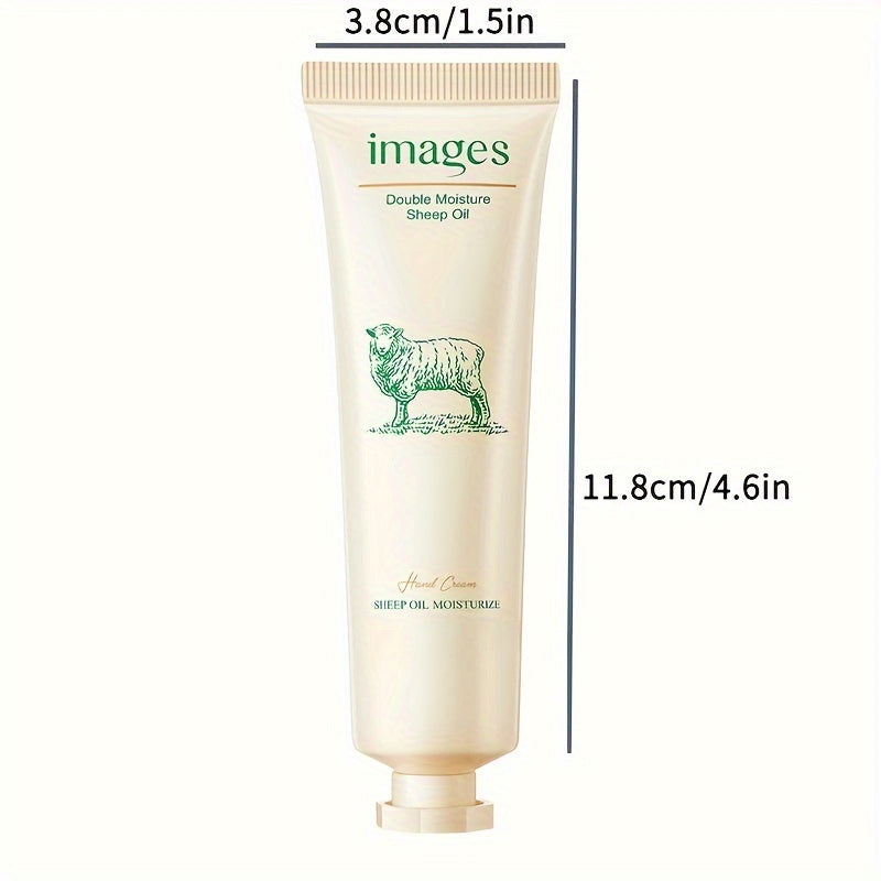 3pcs Sheep Oil Hand Cream Moisturizes And Nourishes The Skin, Leaving It Refreshed And Non Greasy. It Cares for The Smooth And Moisturized Skin, As Well As Dry And Cracked Hands. It Is Essential for Traveling with Small