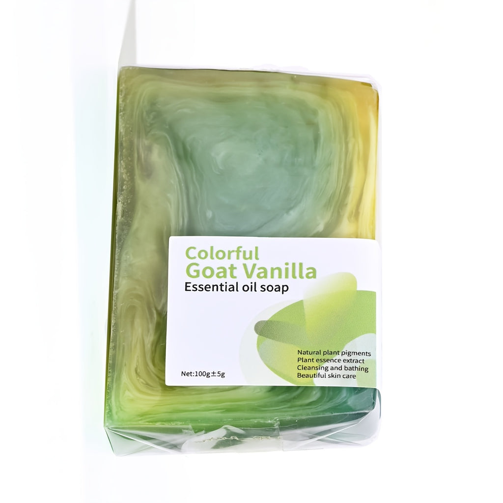 Colorful Plant Vanilla Essential Oil Soap, Deep Cleansing and Moisturizing Hand Soap for Cleansing and Bathing, Christmas Holiday Gift