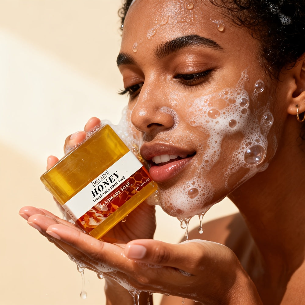 Honey Handmade Soap, Rich Foam, Suitable for Facial And Body Shower Daily Cleansing, Unisex