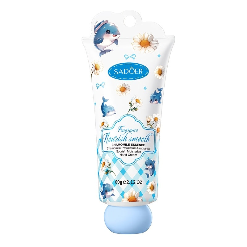 60G\u002F2.12Oz Chamomile Petrolatum Fragrance Nourish Moisturize Hand Cream. Brighten Hand Skin. Make The Skin Smooth, Soft, Tender, And Radiant. Deep Moisturizing. Effectively Lock Water