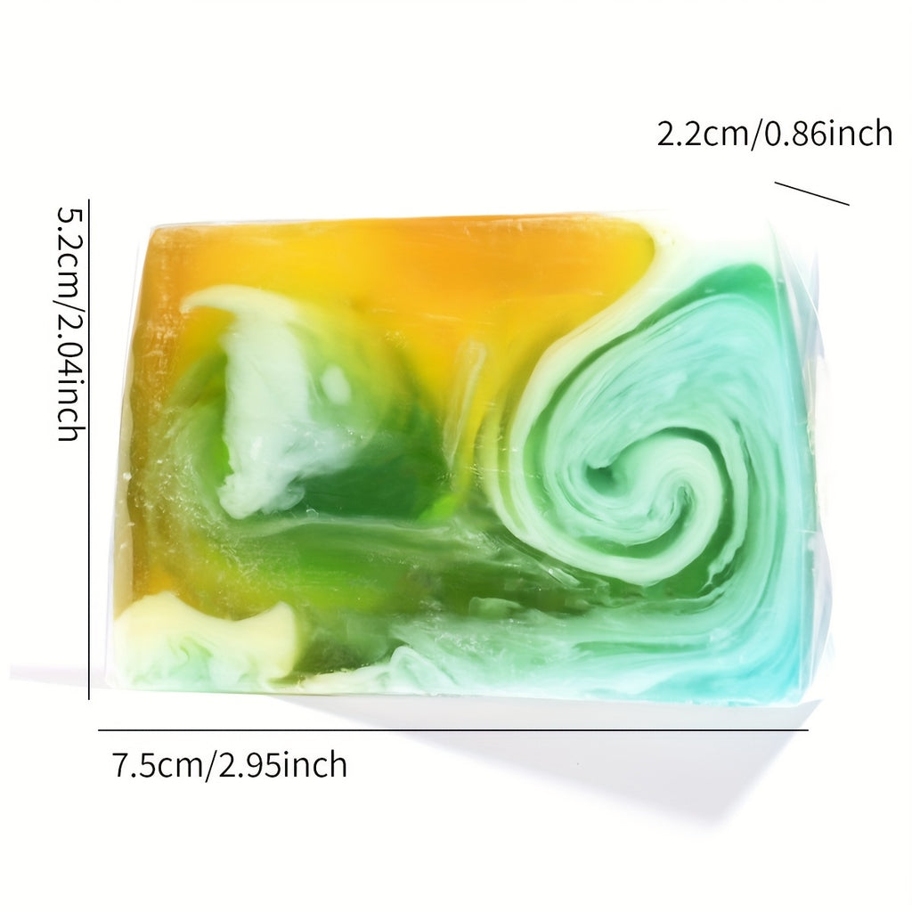 Colorful Plant Vanilla Essential Oil Soap, Deep Cleansing and Moisturizing Hand Soap for Cleansing and Bathing, Christmas Holiday Gift