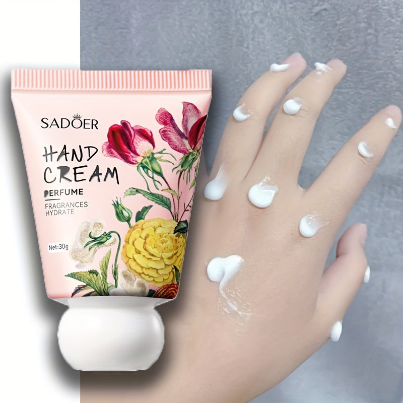 Rose-Scented Hand Cream, Deep Hydration, Fragrant, Elegant, Soft, with Rose Fragrance, Perfect for Dry And Cracked Hands, Suitable for Dry And Sensitive Light Beige, Travel Size Hand Lotion for Daily Care in Fall And Winter, Not Greasy